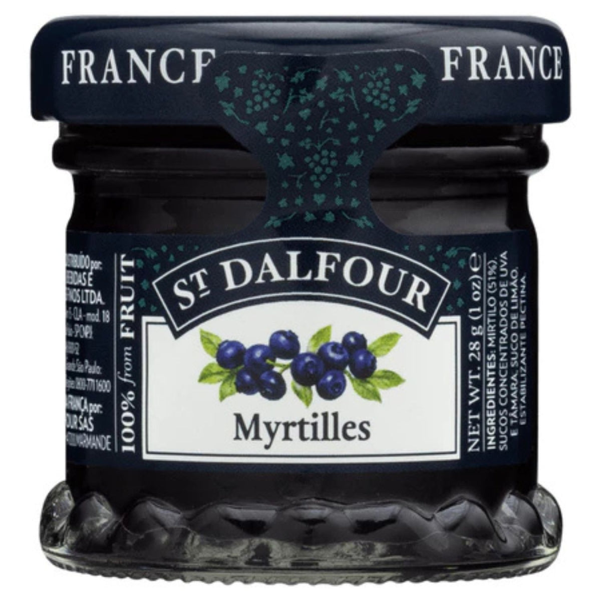 Pote de geleia St. Dalfour de mirtilo, 28 g