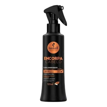 Frasco de Fluido Engrossador Haskell Encorpa Cabelo 120 ml com válvula spray.