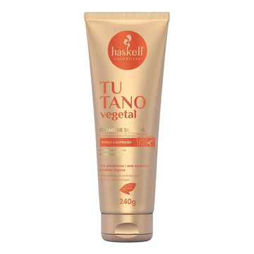 Tubo de Creme de Silicone Haskell Tutano Vegetal para cabelos, 240 g.
