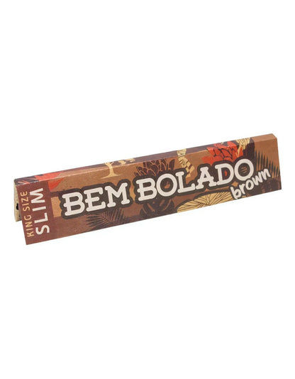 Livreto Bem Bolado Brown King Size Slim para papel de enrolar.