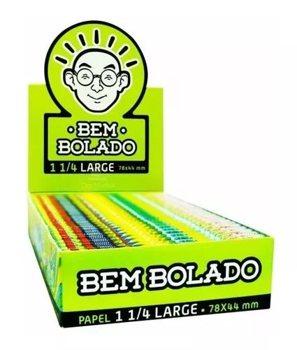 Display aberto de papéis Bem Bolado 1 1/4 Large com livretos coloridos