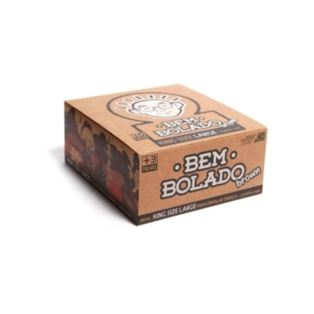 Caixa fechada de papel Bem Bolado Brown King Size Large.