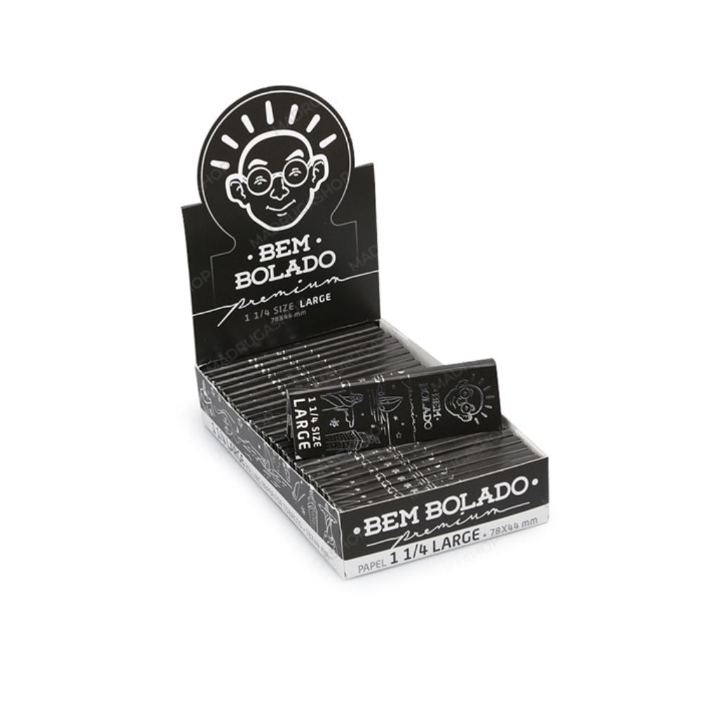 Display aberto e livreto de seda Bem Bolado Premium 1 1/4 Large.