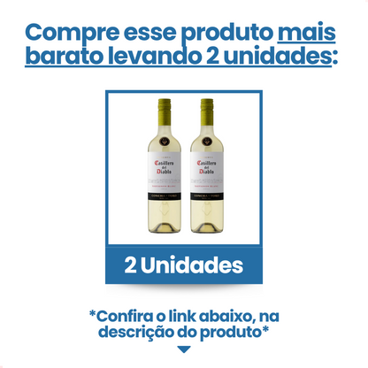 Imagem promocional mostra duas garrafas de Casillero del Diablo Sauvignon Blanc